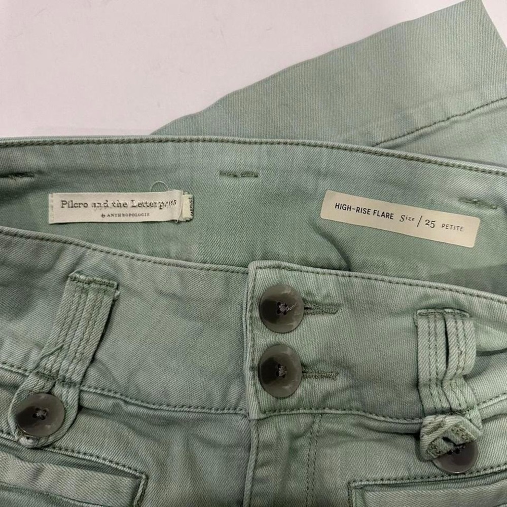 Pilcro Anthropologie Pants Flare size 25 Petite high rise flare - Picture 6 of 8